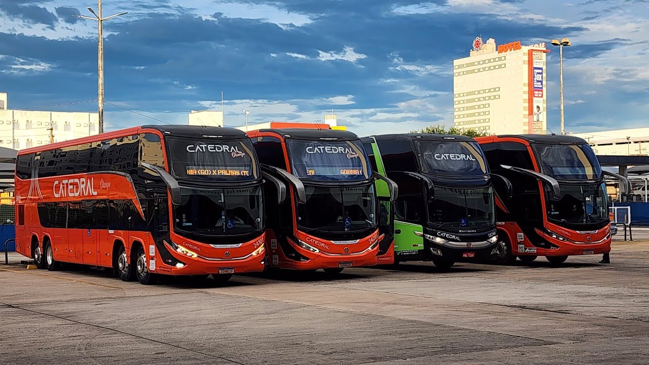 BELÍSSIMOS ÔNIBUS NA RODOVIÁRIA DE GOIÂNIA