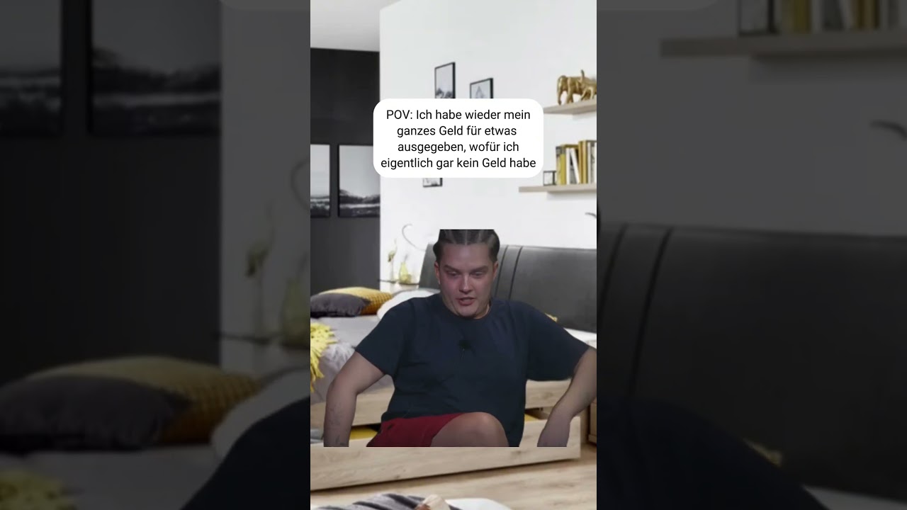 Ich hab mein ganzes Geld f&uuml;r etwas ausgegeben wof&uuml;r ich kein Geld habe🤣 #meme #memes #geld #zuhause