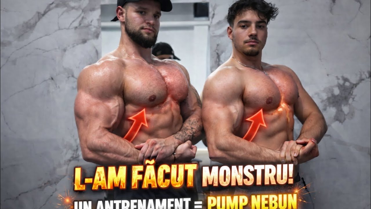 L-am făcut MONSTRU‼️ | Antrenament de PIEPT explicat + pump nebun | Cu Vărul meu 💥