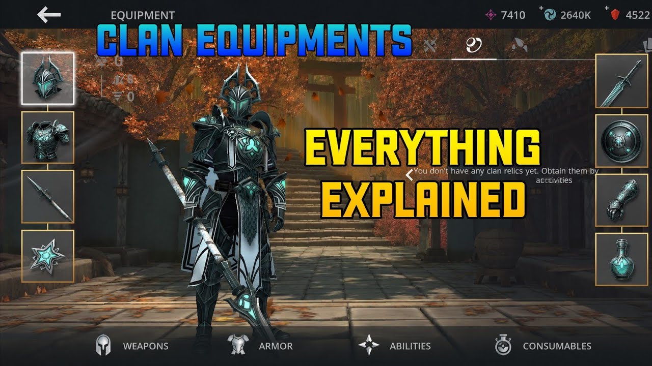 Shadow fight 3 : New Big Update, New Clan Equipments and Chat system is here.. ! Side effect event. 