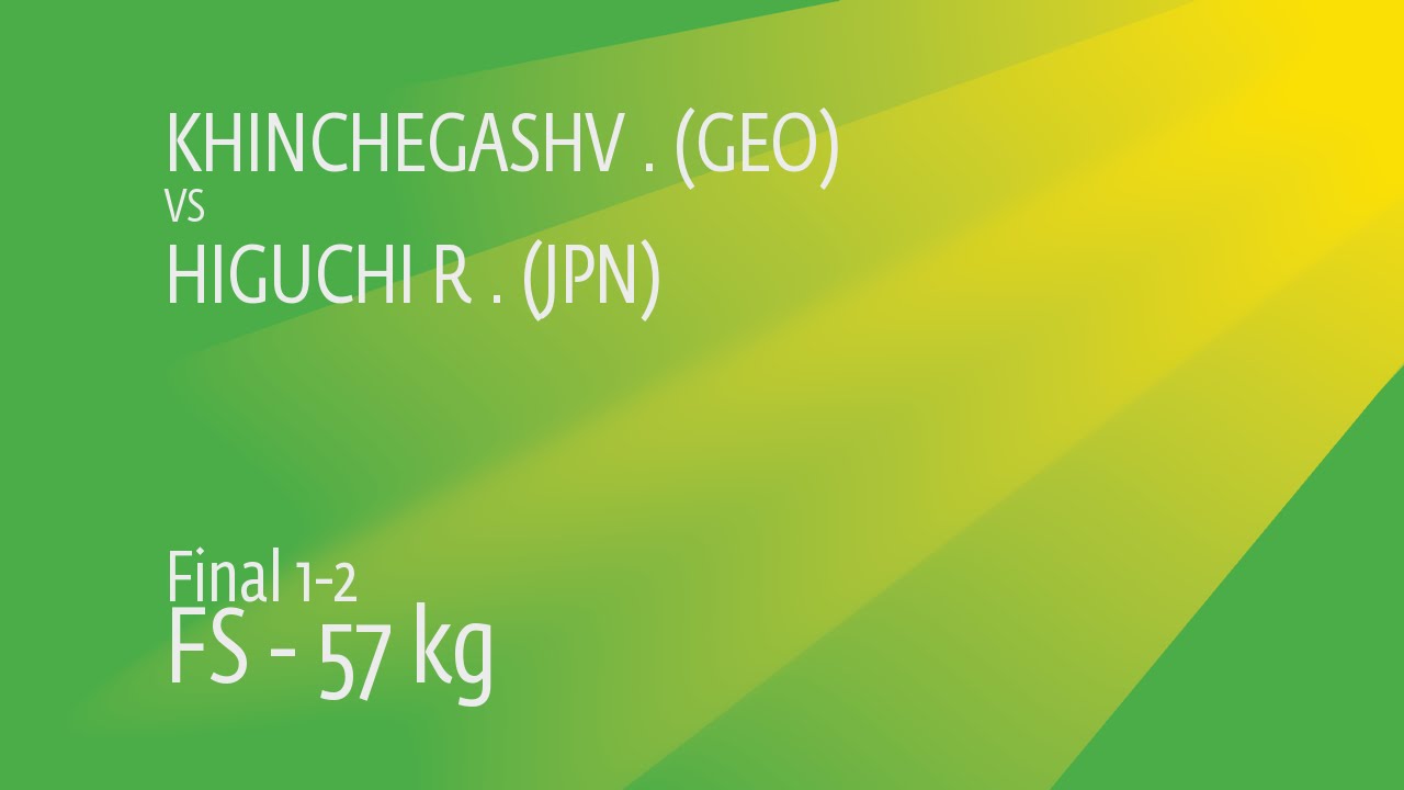 GOLD FS - 57 kg: V. KHINCHEGASHV (GEO) df. R. HIGUCHI (JPN), 4-3