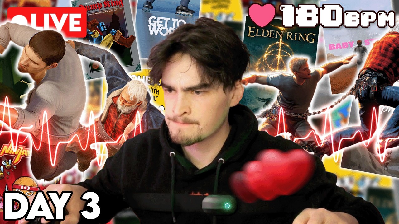 🔴Ranking ‘rage games’ based on how close I get to cardiac arrest (DAY 3)
