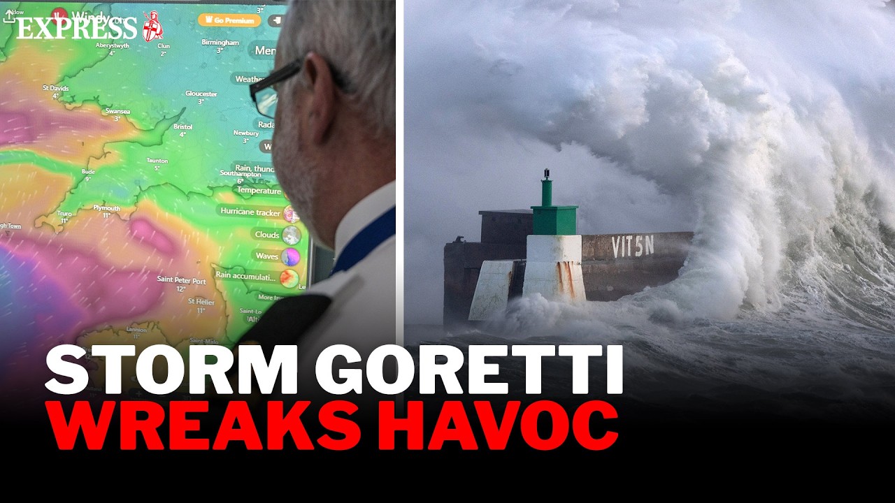 'MAJOR hazard!' - Storm Goretti sweeps across the UK causing CHAOS