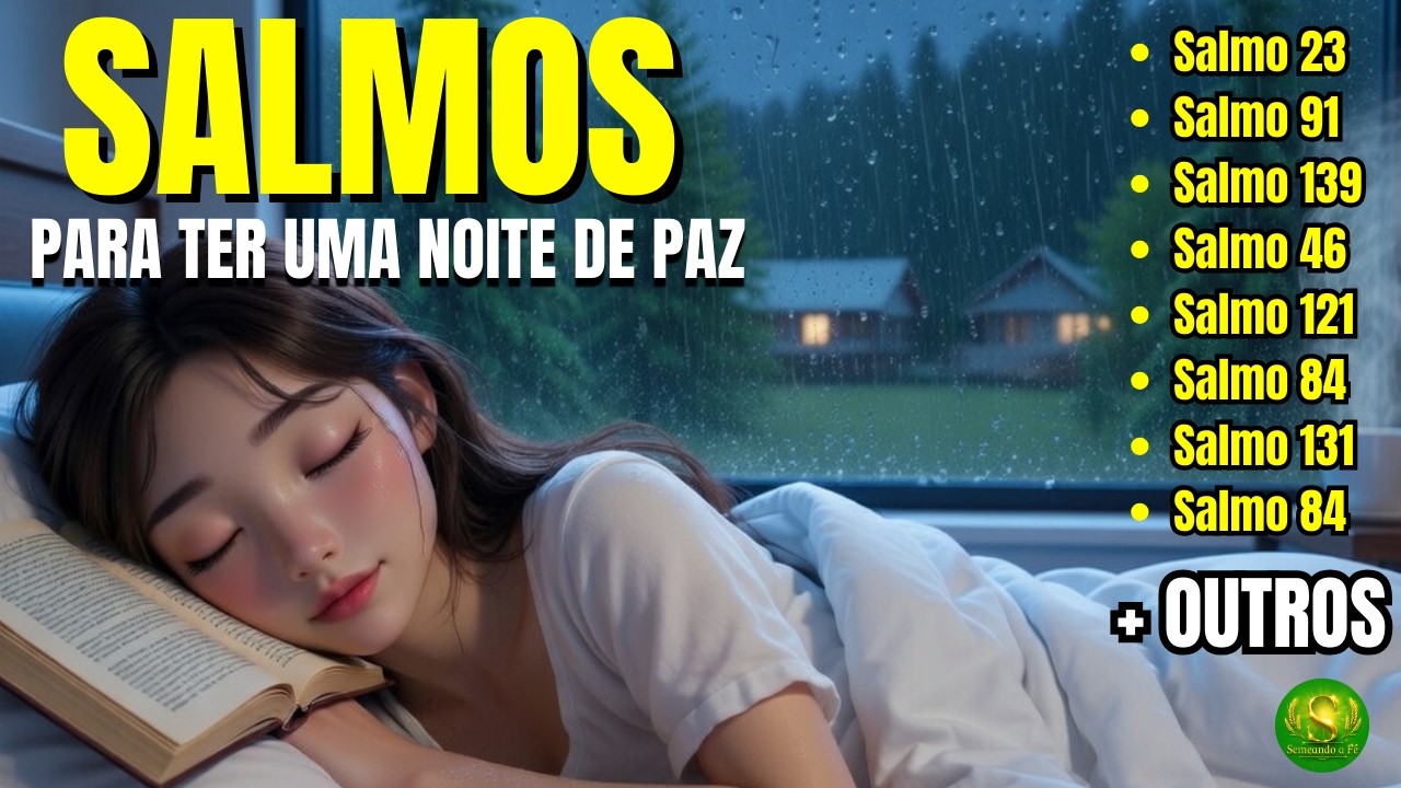 SALMOS PARA DORMIR: SINTA A PRESENÇA DE DEUS EM CADA SALMO FALADO #salmo91 #salmosparadormir