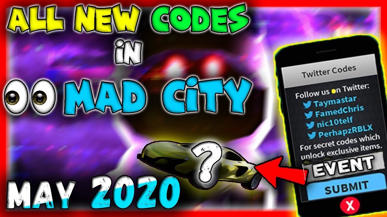 ALL NEW CODES in MAD CITY !!? (2020) / Roblox