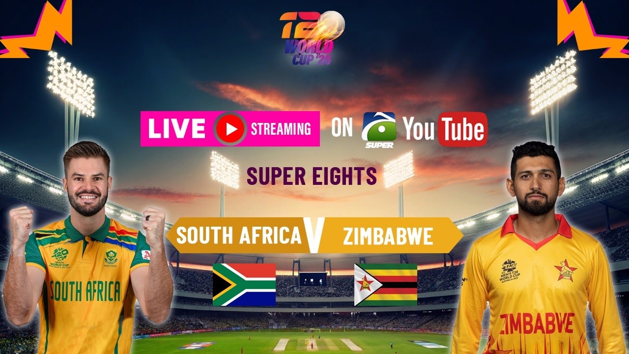 LIVE | Zimbabwe vs South Africa LIVE Score, T20 World Cup 2026 | Geo Super