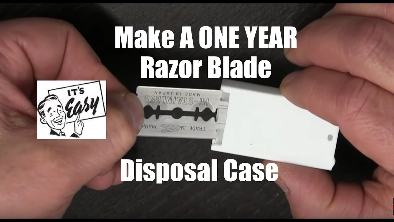 Make a One Year Razor Blade Disposal Case-It's Easy!