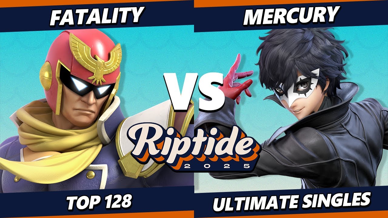 Riptide 2025 - Mercury (Joker) Vs. Fatality (Captain Falcon) Smash Ultimate - SSBU