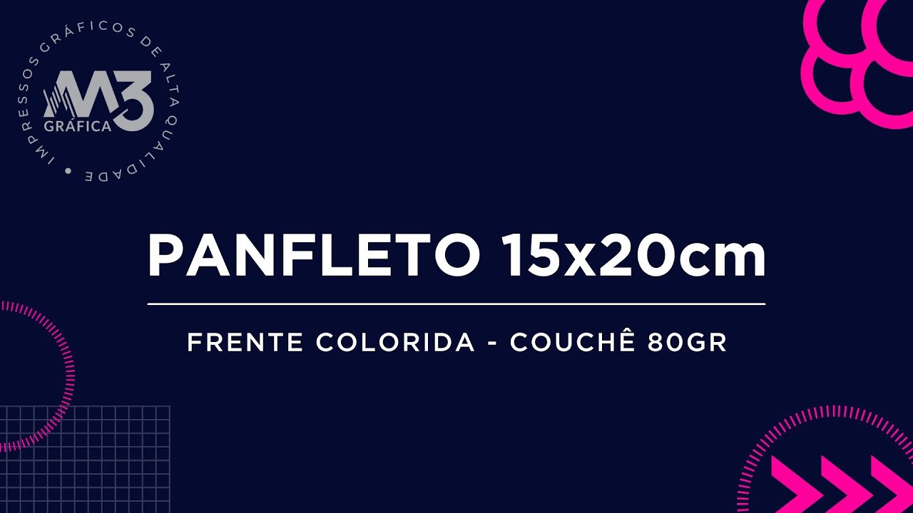PANFLETO 15X20CM - 4X0 CORES - COUCH&Ecirc; 80GR