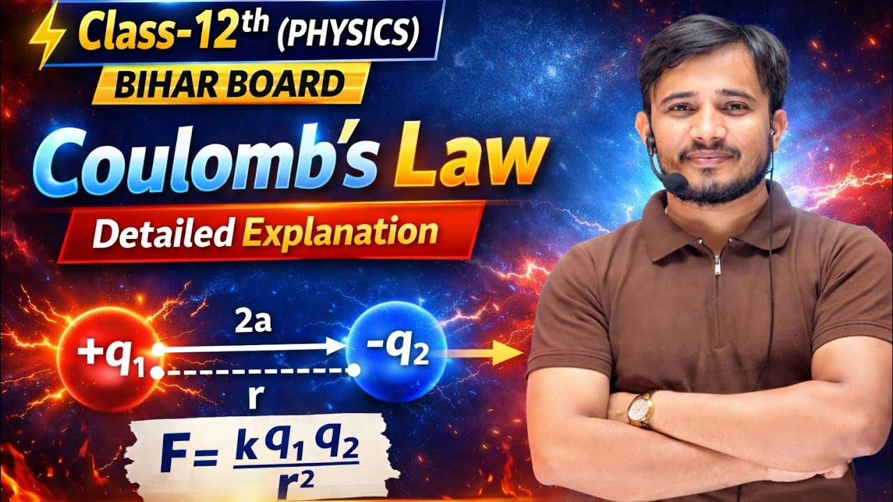 COULOMB'S LAW FULL DERIVATION | CLASS 12th  PHYSIC | BIHAR BOARD | BY Amin Sir