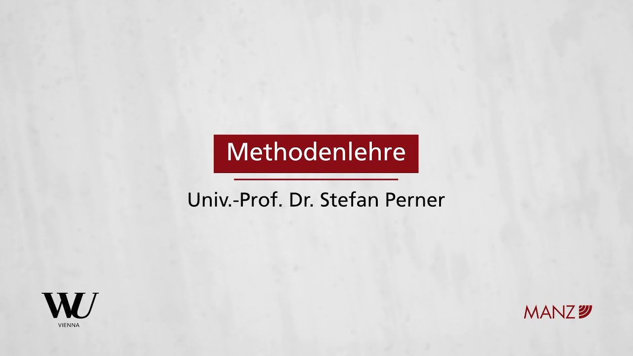 Perner/Spitzer/Kodek - Abschnitt 1.2 - Methodenlehre