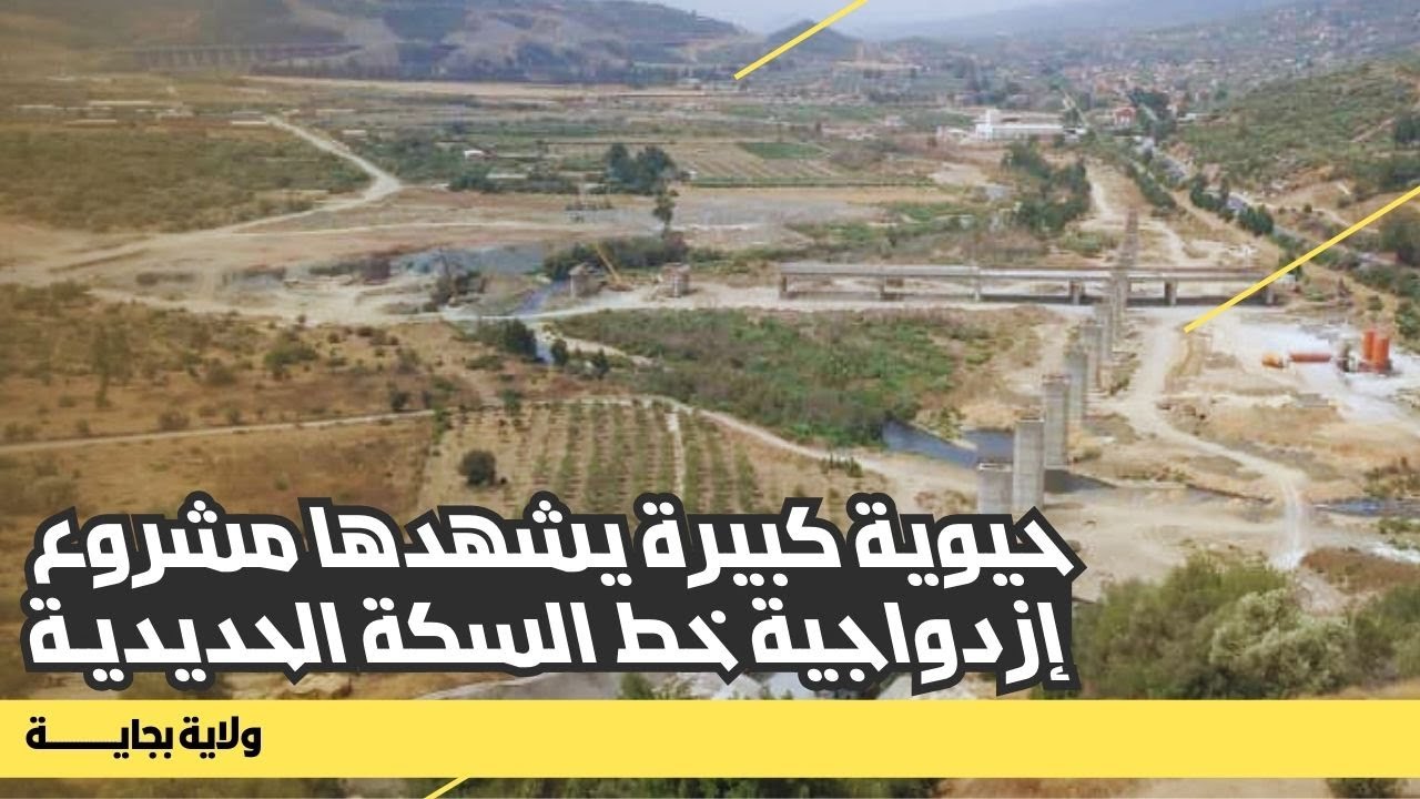 حيوية كبيرة يشهدها مشروع إزدواجية خط السكة الحديدية الرابط بين بني منصور وبجاية