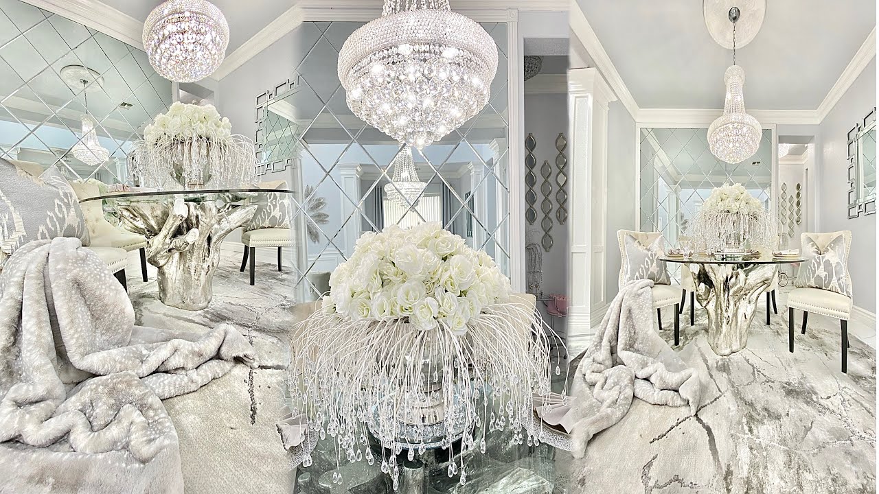 EXTREME GLAM DINING ROOM UPDATE || AESTHETICALLY PLEASING GLAM TABLESCAPE IDEAS