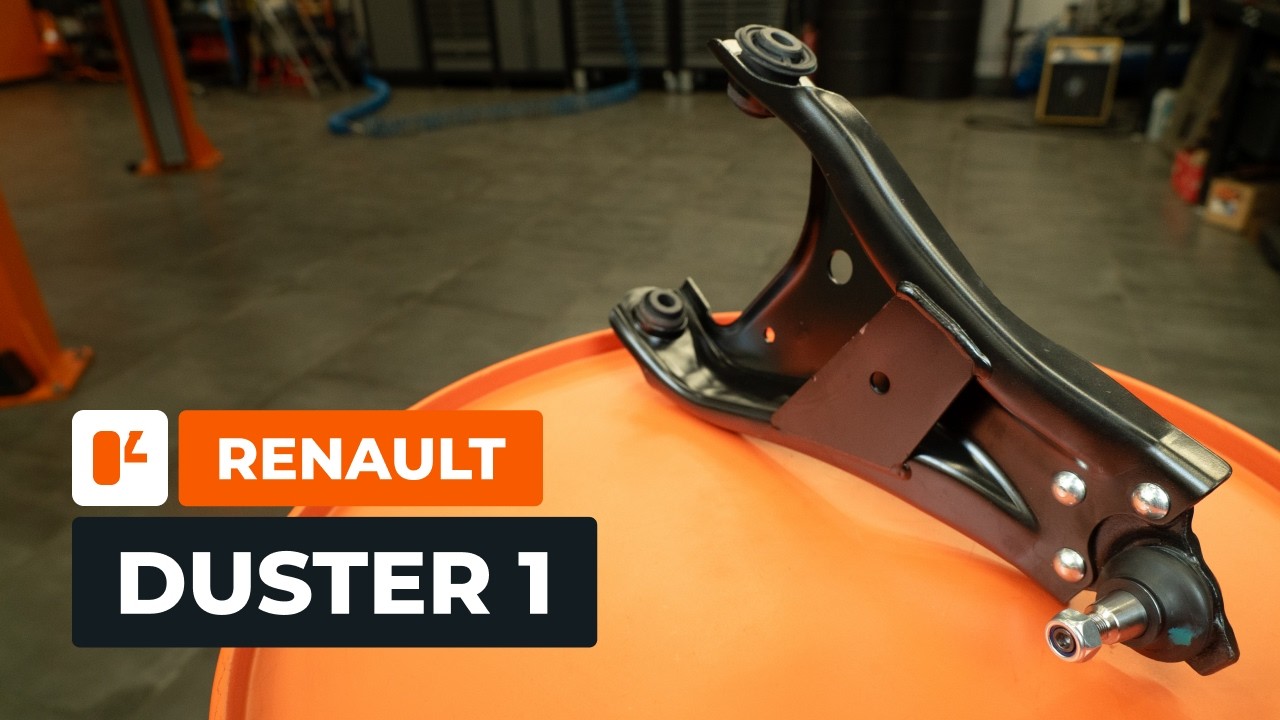 Como substituir no RENAULT DUSTER 1: braço de suspensão, dianteira? [TUTORIAL DA AUTODOC]