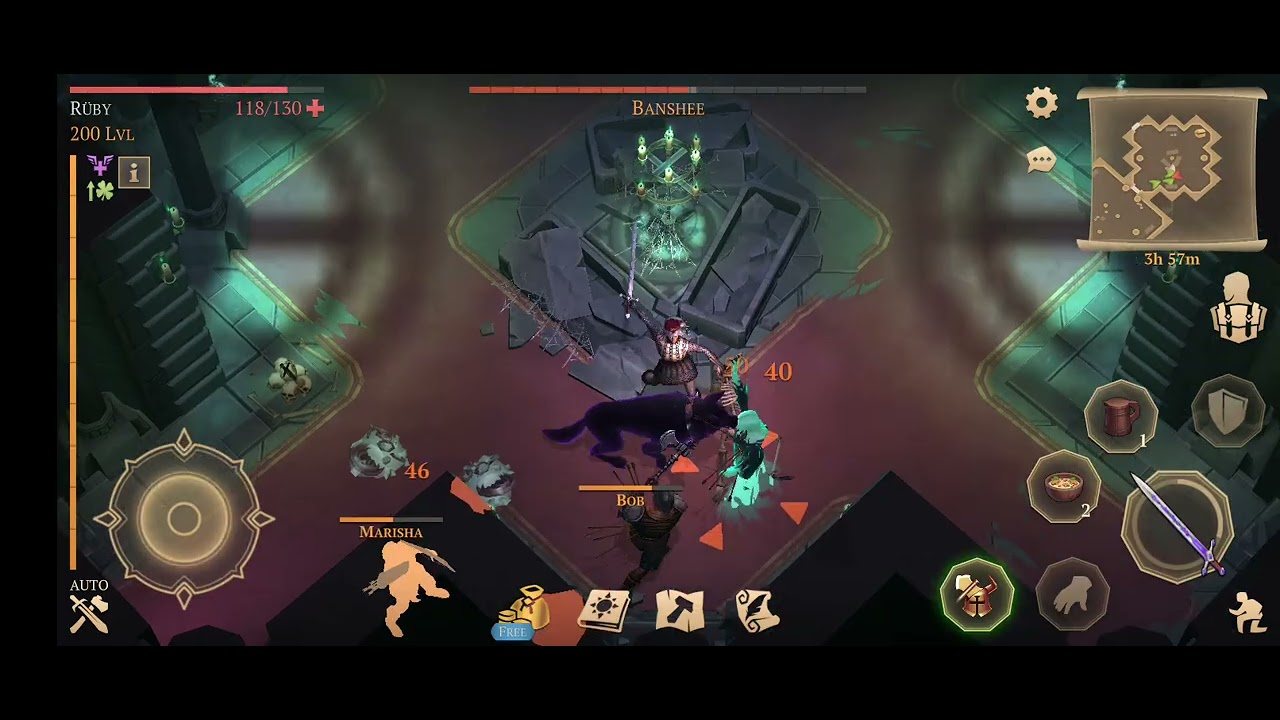 Ancient Sepulcher Grim Soul Heroic - Axe Throw vs Ghost King