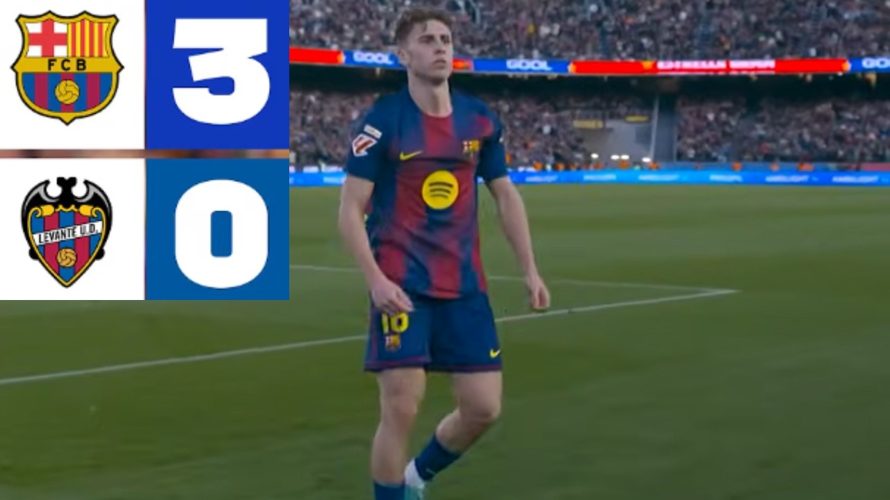 Bar&ccedil;a 3&ndash;0 Levante : Domination, buts et performances XXL