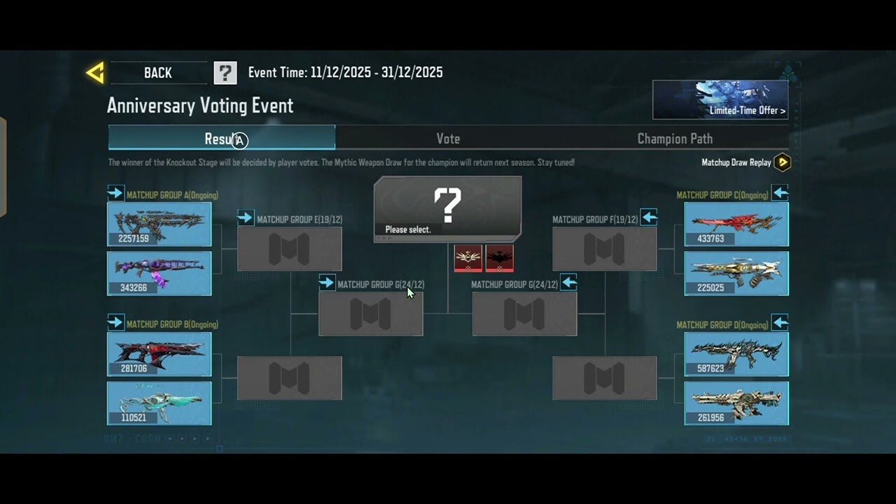 CODM ANNIVERSARY VOTING EVENT(Get Mythic Weapons)