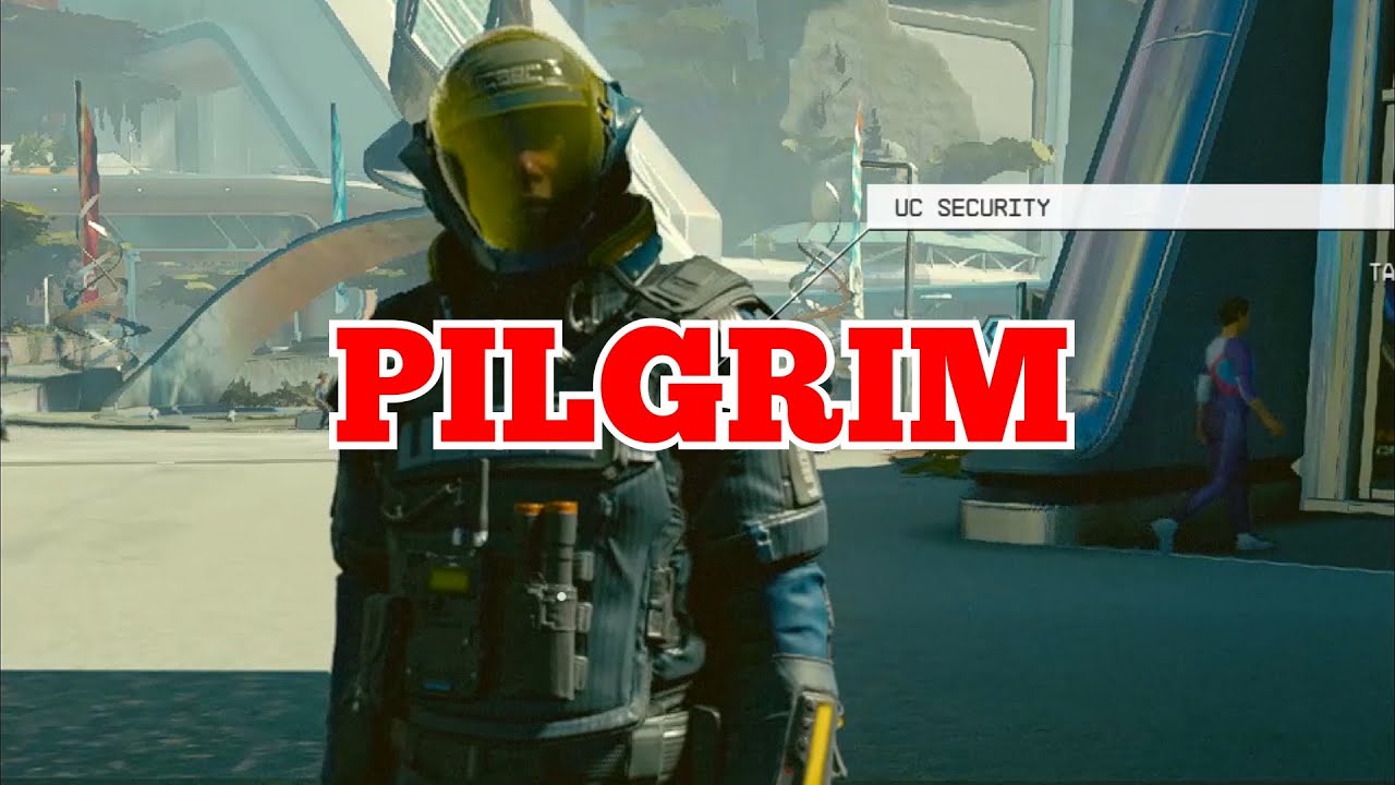 Guard's line for Pilgrim Protagonist. Starfield