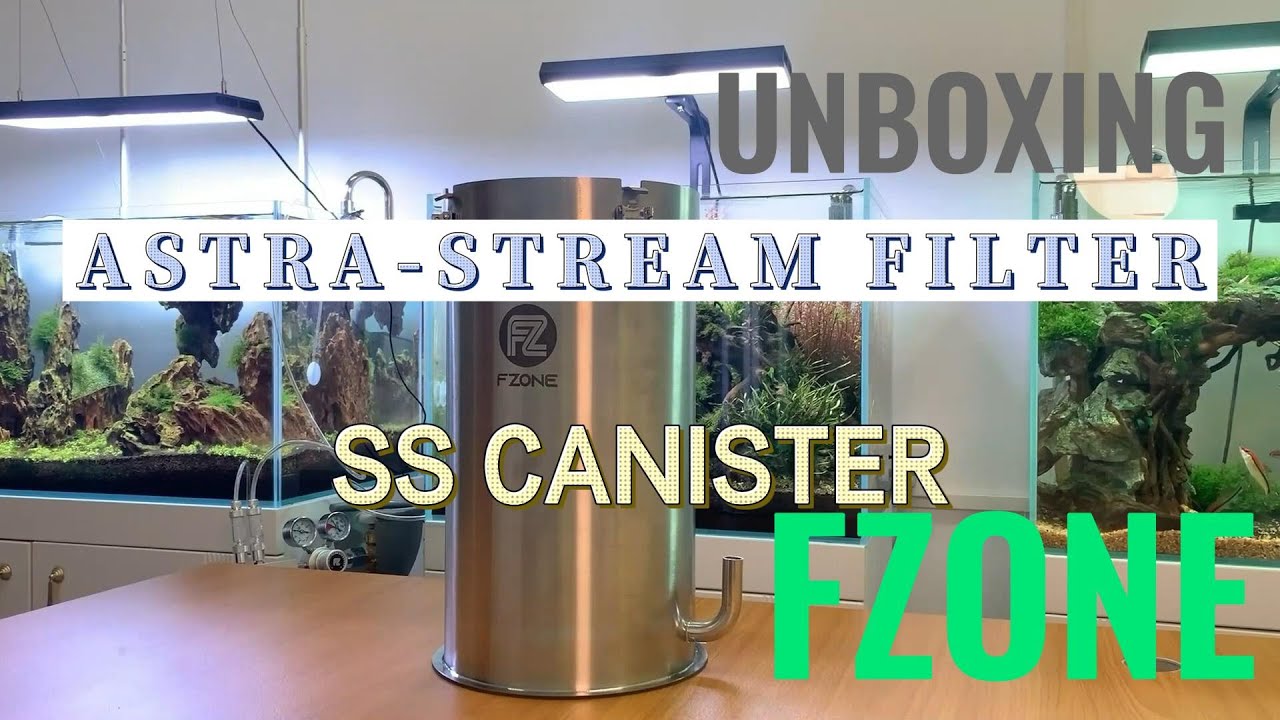 Fzone Astra-Stream SS Filter 15L with Quick Connectors and Tubing for Freshwater Aquariums