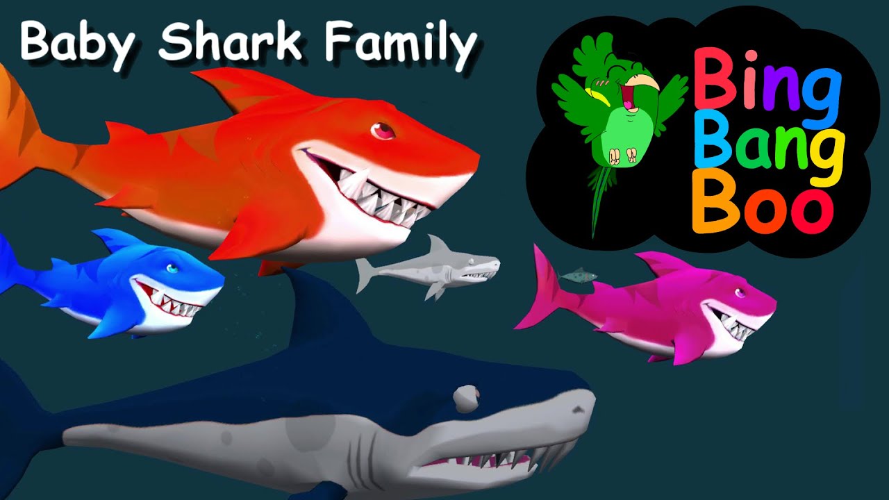 Baby Shark Family | BingBangBoo Nursery Rhymes & Kids Songs