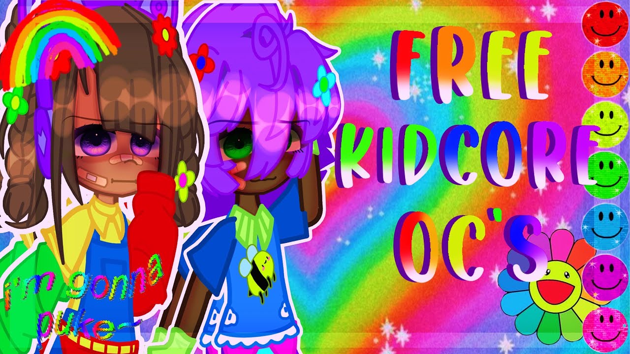 || .⋆｡⋆☂ 5 free kidcore oc's ,, gacha club ,, || .⋆｡⋆☂ Gabbieverse ||