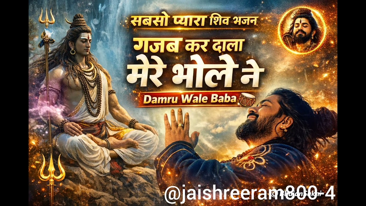 गजब कर डाला मेरे भोले ने 😍 | New Shiv Bhajan 2026 | Damru Wale Baba | Mahadev Song