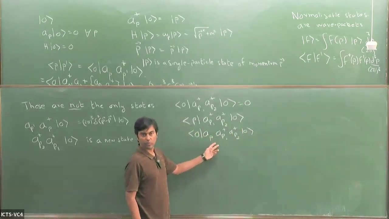 Quantum Field Theory Course (Lecture 4) by Suvrat Raju - 17th Jan 2024