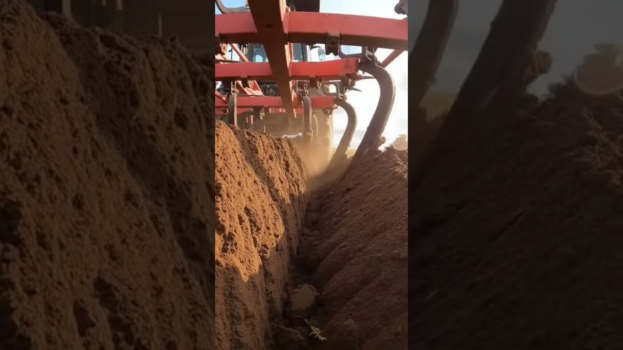 Searching for quiet rural vibes? 🤭 chisel plough digs deep into the hard ground