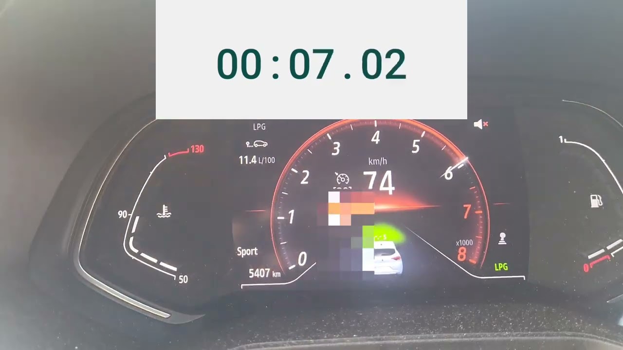 0-100 km/h RENAULT CLIO TCE 1.0 GPL 100cv stock