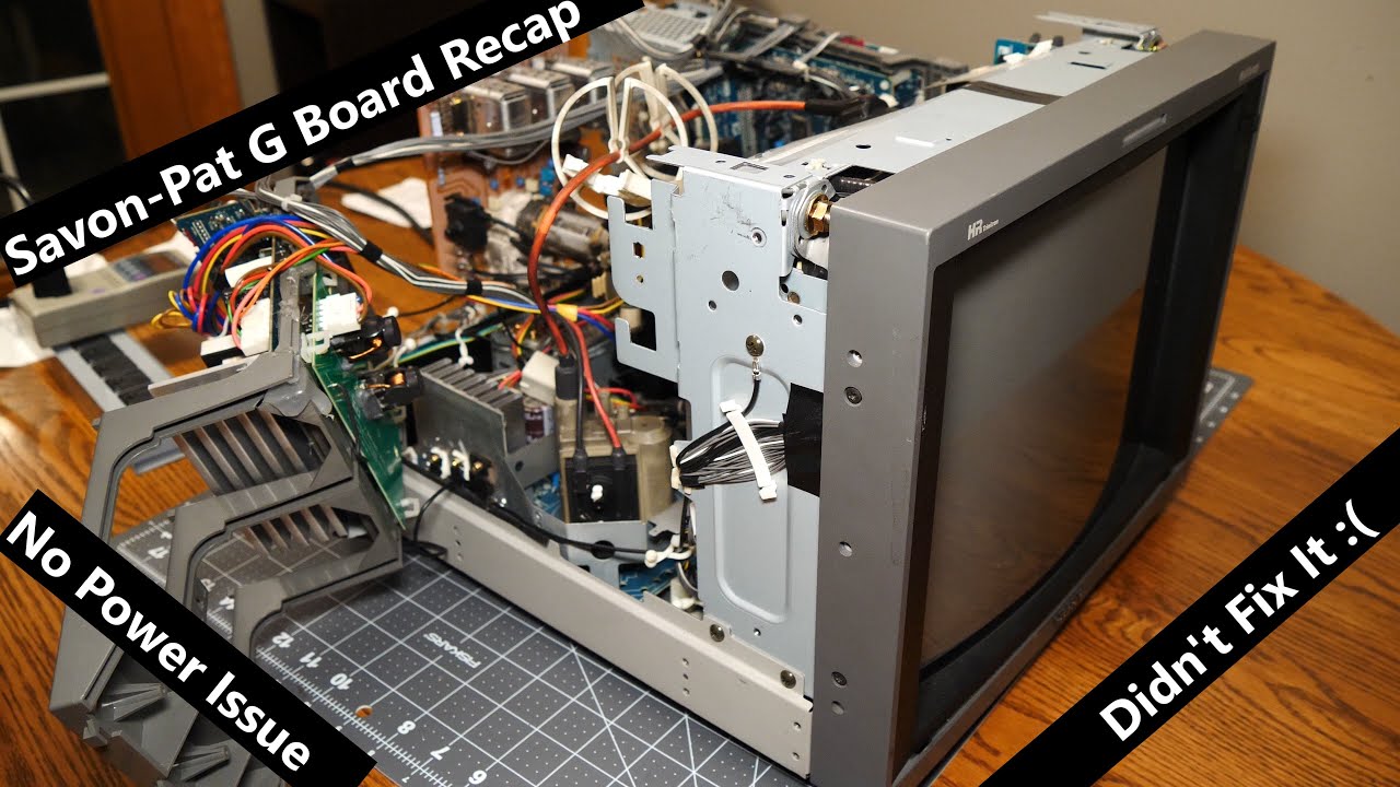 Failing to fix a Sony PVM-14L5 No Power On Issue With Savon-Pat Capacitor Kit