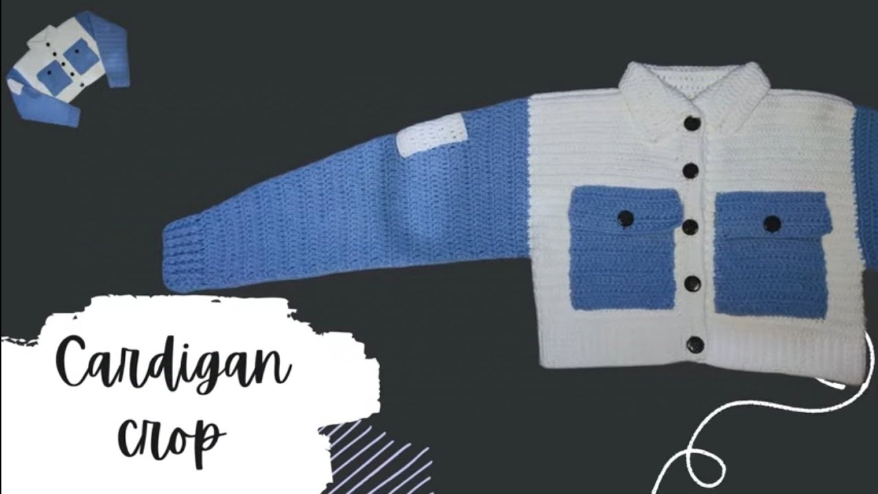 Cardigan corto a la cintura fácil y rápido