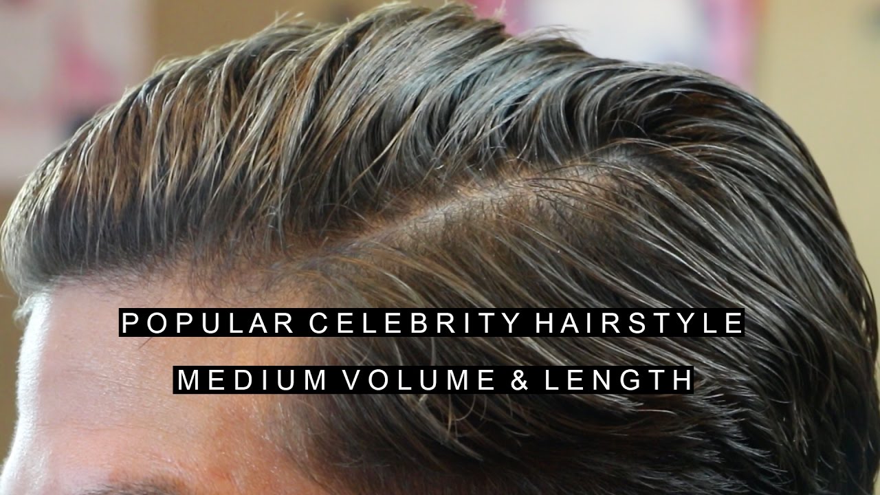 Mens Hair 2017 | Popular Celebrity Hairstyle | Medium Volume & Length