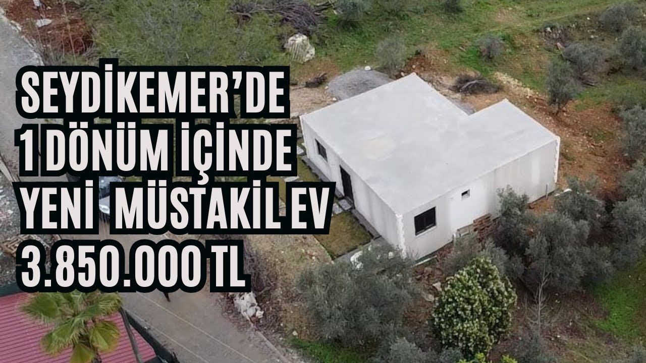 SEYDİKEMER'DE 1 DÖNÜM ARAZİ ÜZERİNDE MUHTEŞEM MÜSTAKİL EV! FIRSATI KAÇIRMAYIN!