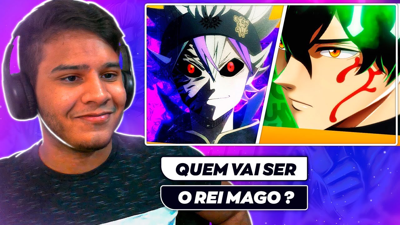 UM N&Atilde;O OTAKU; REACT Rap do Asta (Vers&atilde;o sombria) e Rap do Yuno (Black Clover) -  Takeru