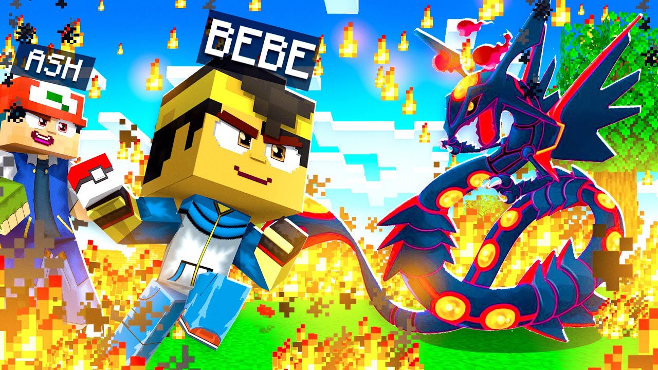 Who's Your Family? O FILHO DO ASH KETCHUM CONSEGUIU UM RAYQUAZA GIGANTAMAX no Minecraft! *Pokémon*