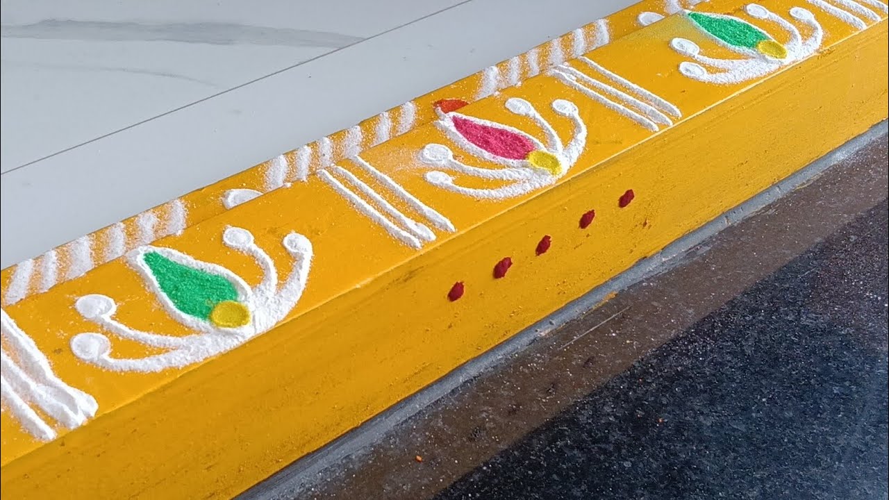 Traditional gadapa designs||easy rangoli designs🌺🌺 beginners easydrawgadapa designs#rangoli#muggulu#