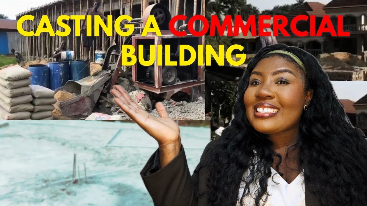 Casting A Commercial Building | Building In Liberia  #realestate #buildingconstruction #store
