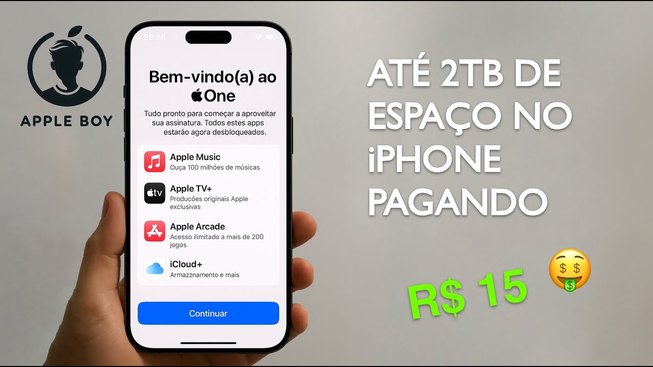 Como ter at&eacute; 2TB de armazenamento no iPhone + servi&ccedil;os Apple, pagando R$15 mensal em grupo?
