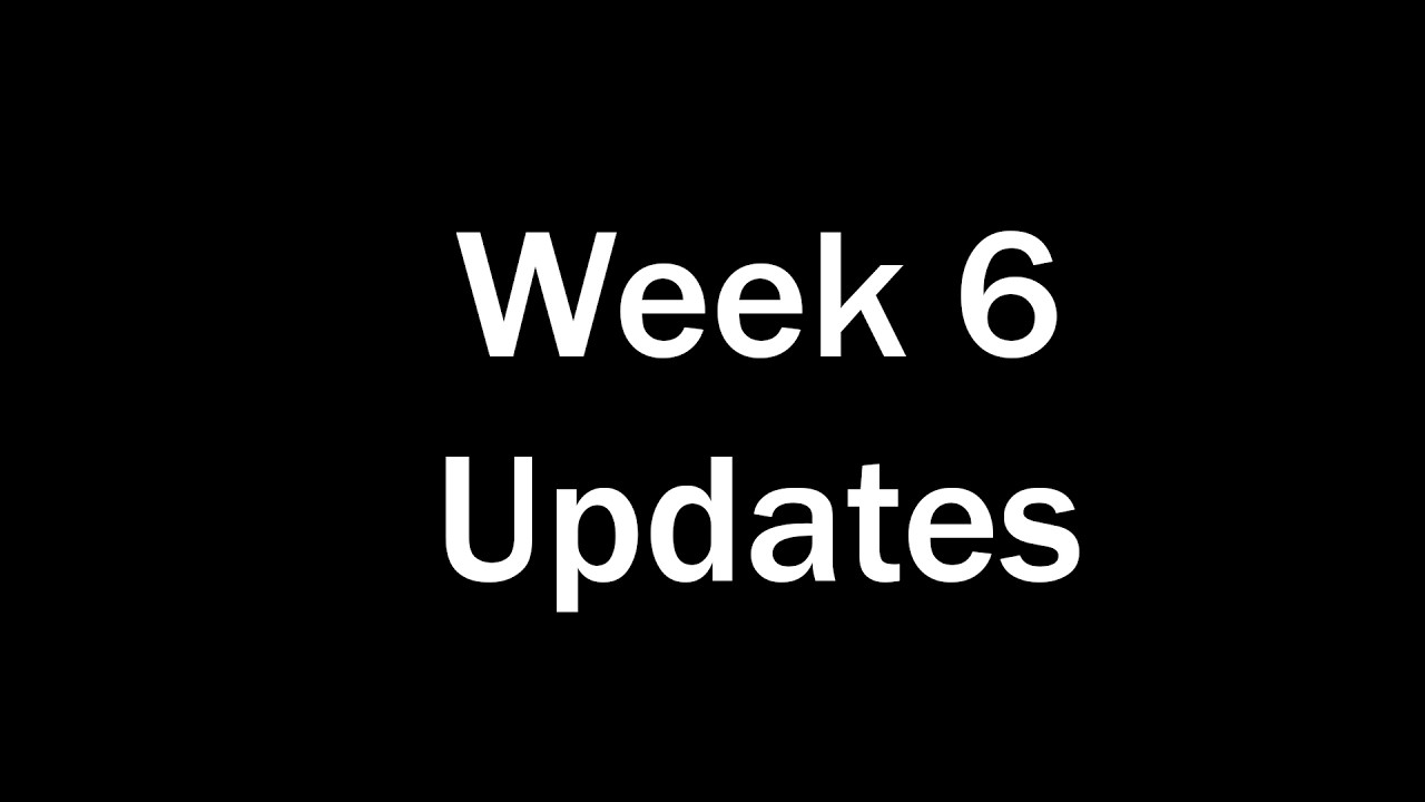 Week 6 Update (Wrap Party in Concept Only)