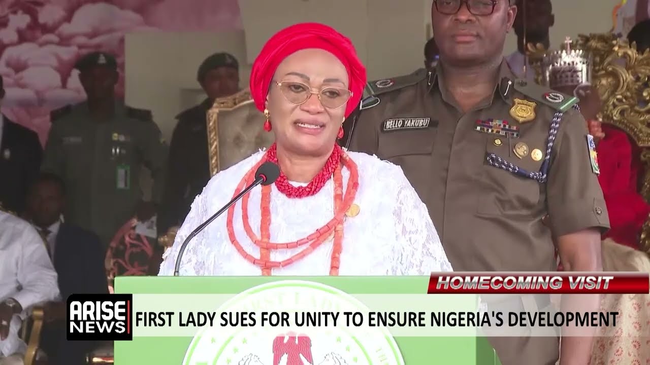 Homecoming Visit: First Lady Sues for Unity To Ensure Nigeria's Development 