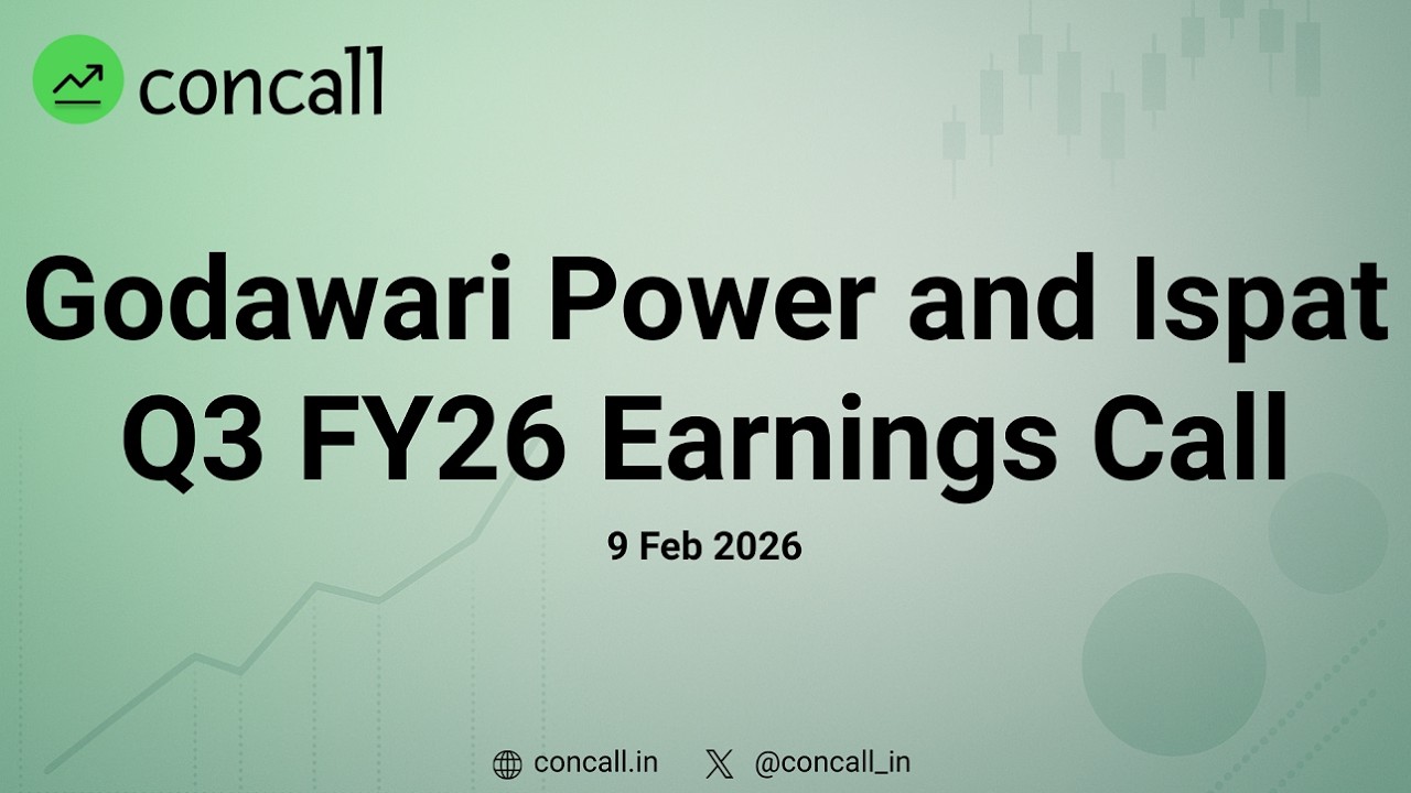 Godawari Power and Ispat Q3 FY26 Earnings Conference Call | Concall.in