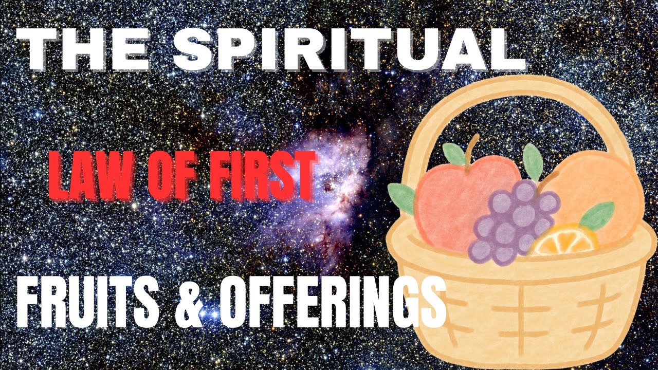 The Spiritual Law of First Fruits and Offerings. Honor the source before enjoying the reward.