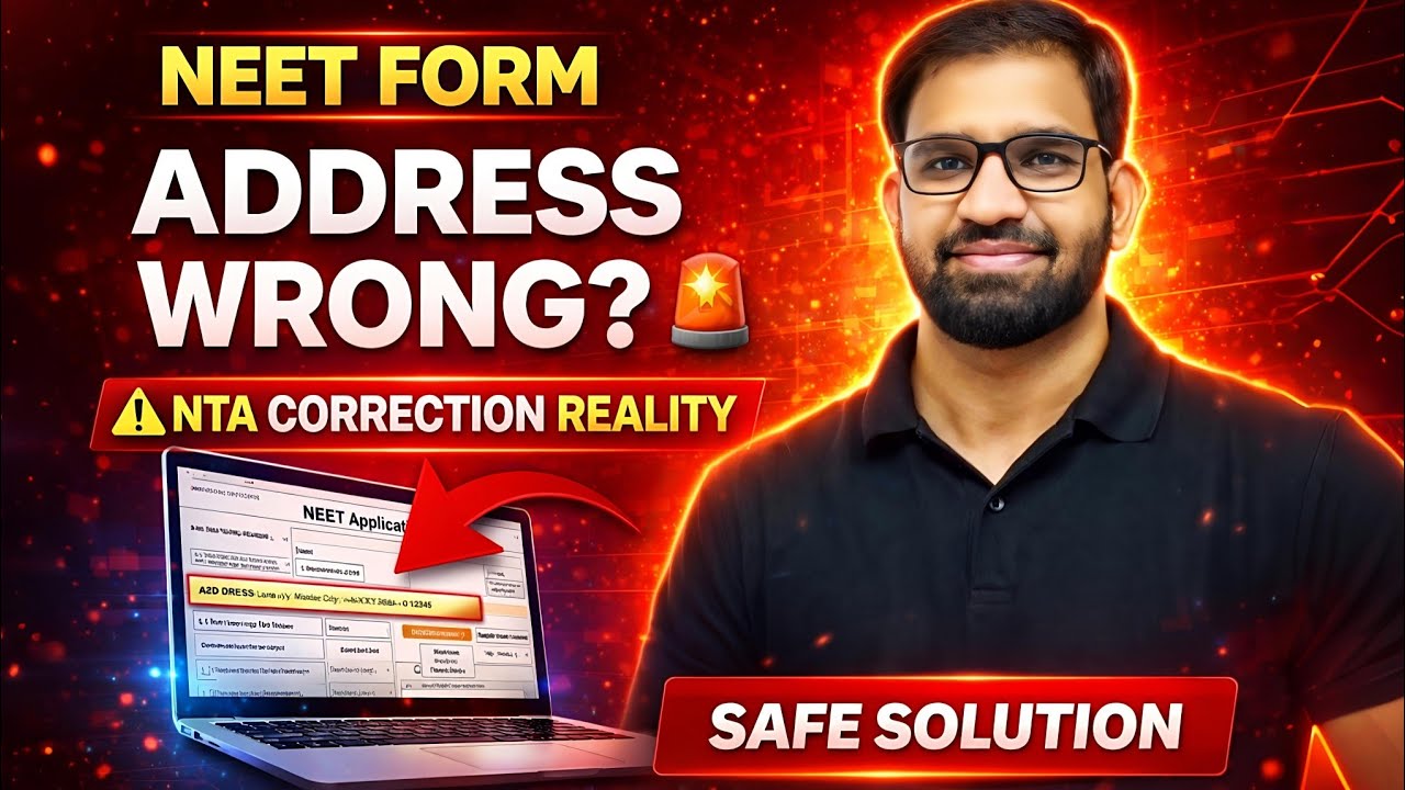 🚨 Address Wrong in NEET Form? NTA Correction Window Reality + Safe Solution