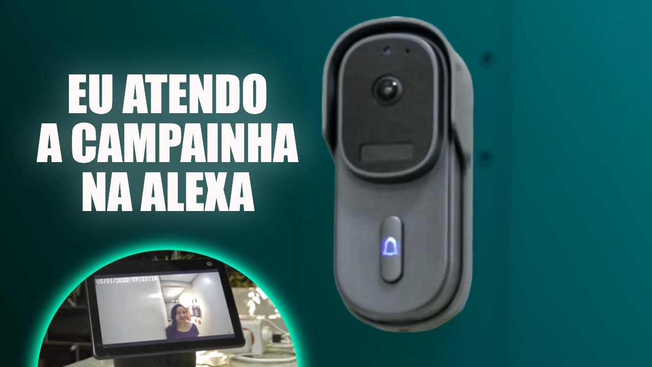 A MAIS COMPLETA DO ALIEXPRESS | Campainha Inteligente Tuya compatível com ALEXA | Review Completo