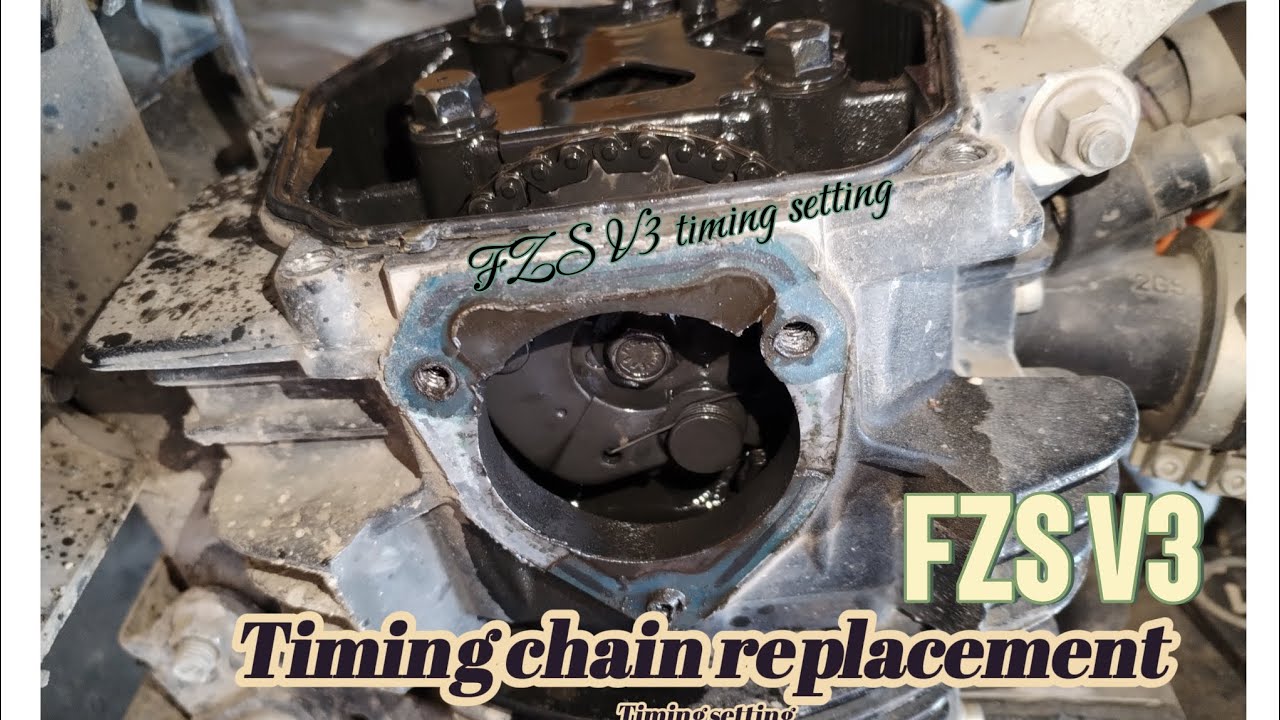 Yamaha FZS v3 - Timing chain replacement & Timing setting
