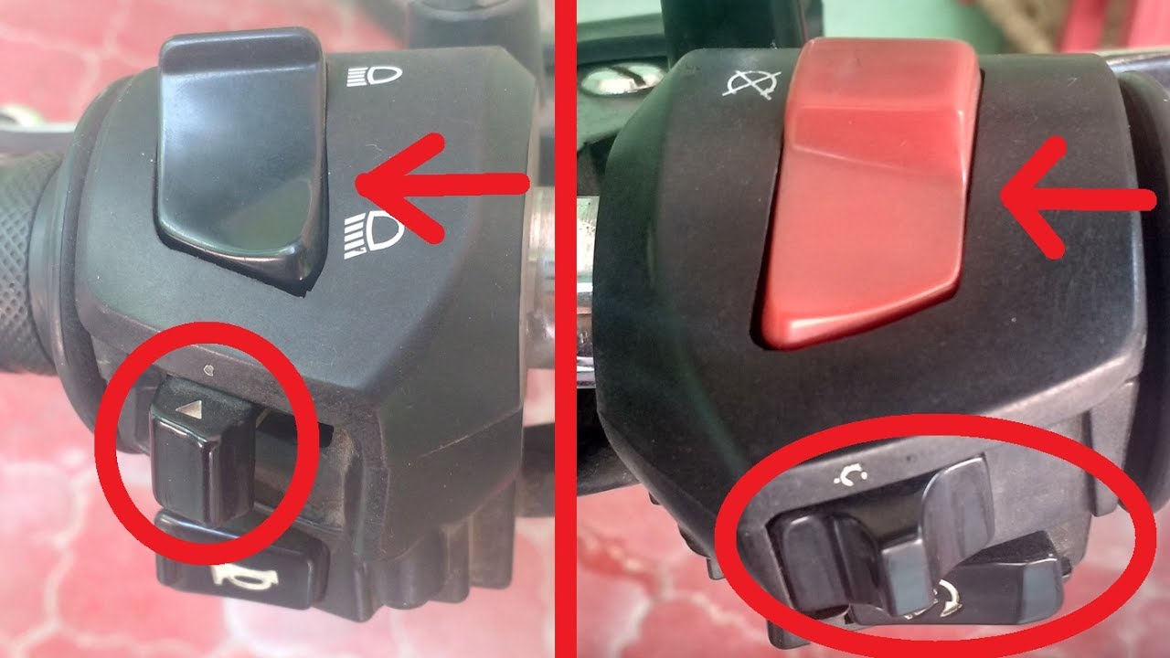 Manejar una moto por primera vez [1] Controles del manubrio.
