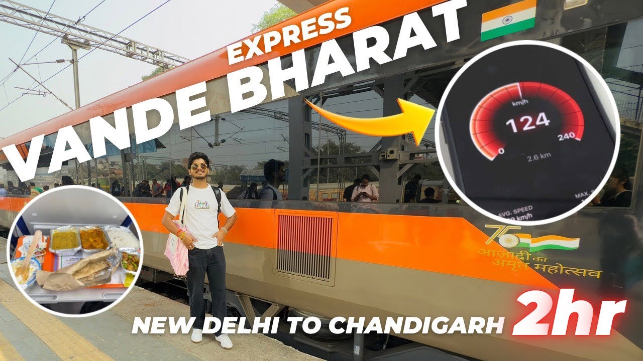 VANDE BHARAT EXPRESS NEW DELHI TO CHANDIGARH IN JUST 2hr | INDIA FASTEST TRAINS 🚆 | devhr71vlogs