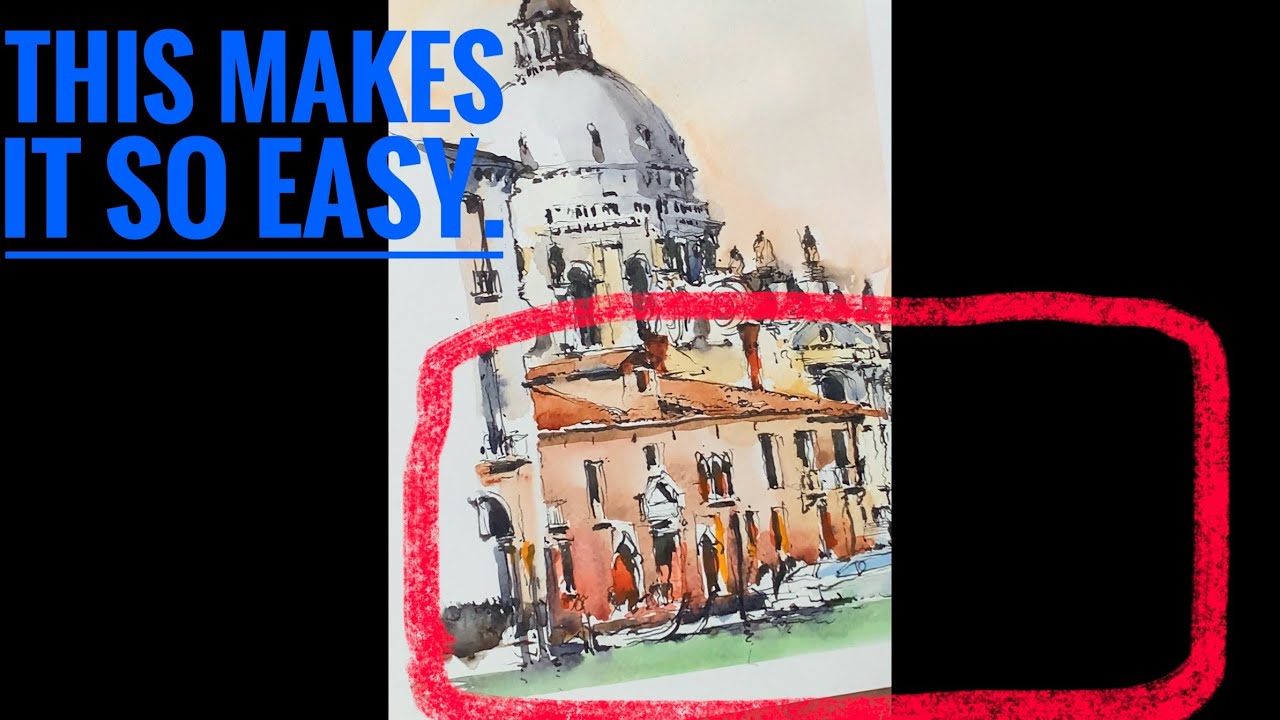 How to get started with watercolor? /Watercolor sketching/ Step by step