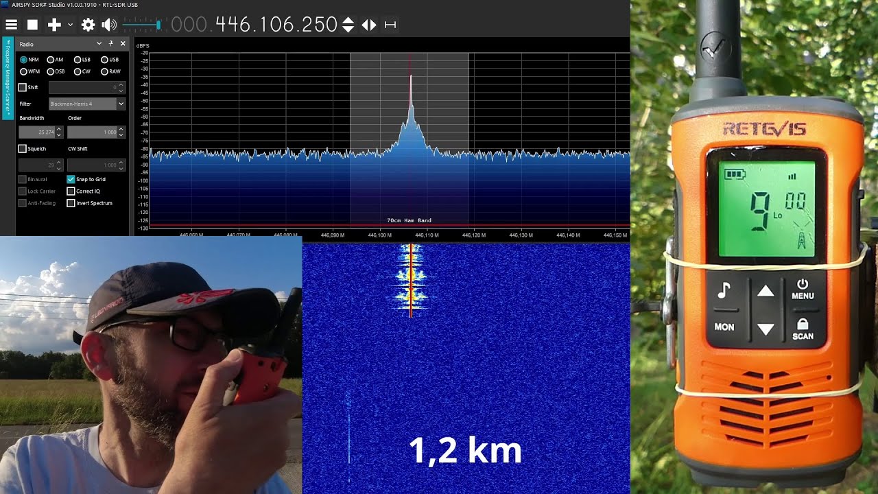 Retevis RT45P - wodoodporne kr&oacute;tkofal&oacute;wki PMR - recenzja i test zasięgu