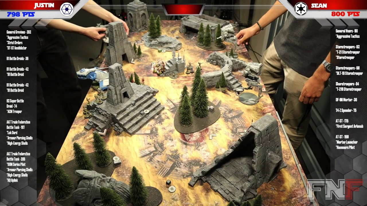 Star Wars Legion Battle Report - Double AAT vs Double AT-ST